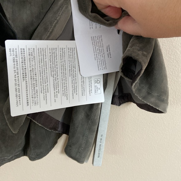 RICK OWENS- Velvet Wrap Biker Top - Picture 5 of 16